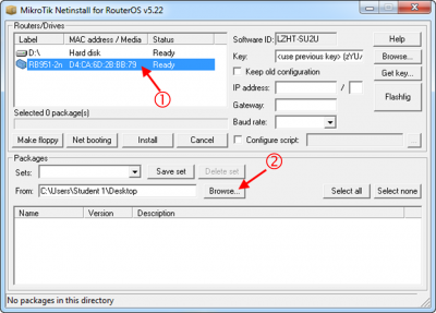 تغییر Routeros میکروتیک با netinstall