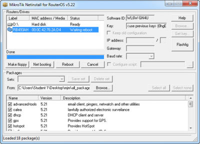 آموزش Netinstall جهت تغییر سیستم عامل میکروتیک