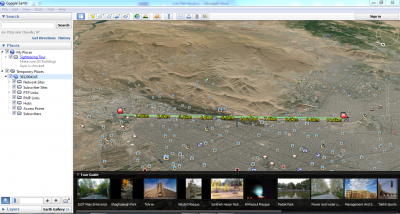 مشاهده نقاط جغرافیایی در google earth ازطریق لینک پلنر