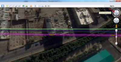 مشاهده موانع غیر طبیعی از روی google earth در نرم افزار لینک پلنر