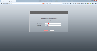 تنظیمات گیت وی FXS