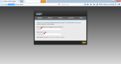 تنظیمات اولیه اکسس پوینت Unifi