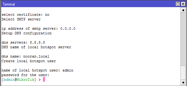 mikrotik پسورد