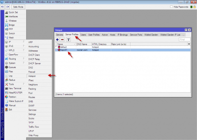 مدیریت کاربران hotspot توسط user manager