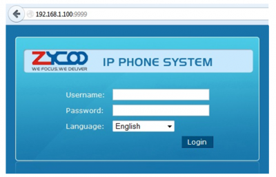 نحوه ورود به تنظیمات Zycoo IP PBX